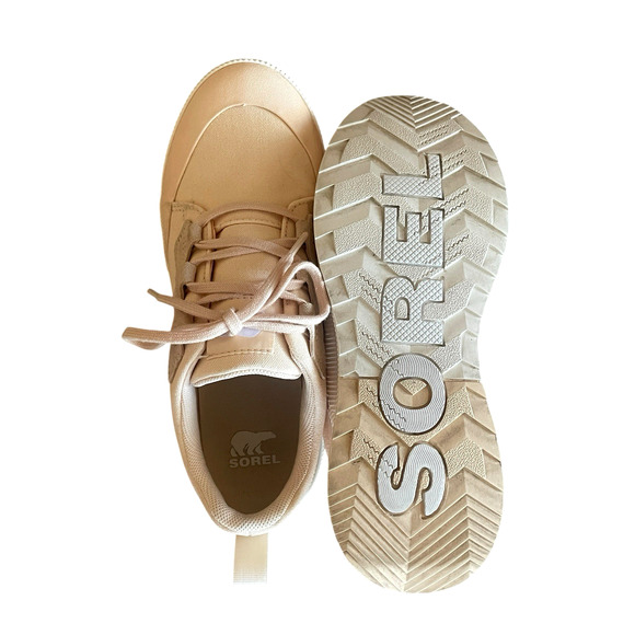 SOREL Out N About III Women Size 9 Peach Low Waterproof Canvas Platform Sneakers - Picture 8 of 9